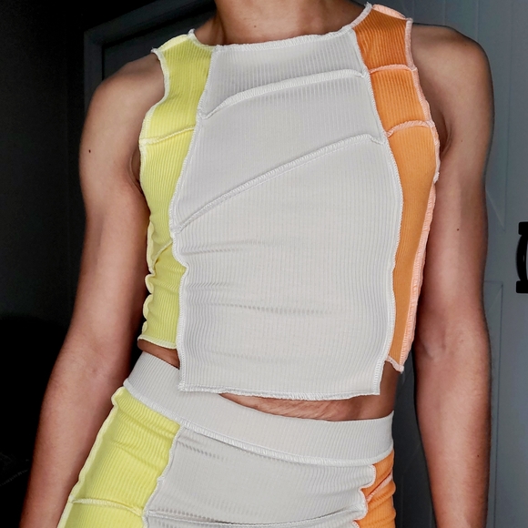 Fashion Nova Live a Little Mini Skirt Set Yellow - Picture 7 of 9